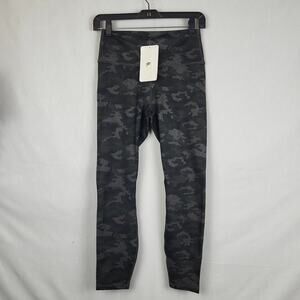 Powerhold Fabuletics Womens Black Camouflage High Waist Activewear Leggings Sz S